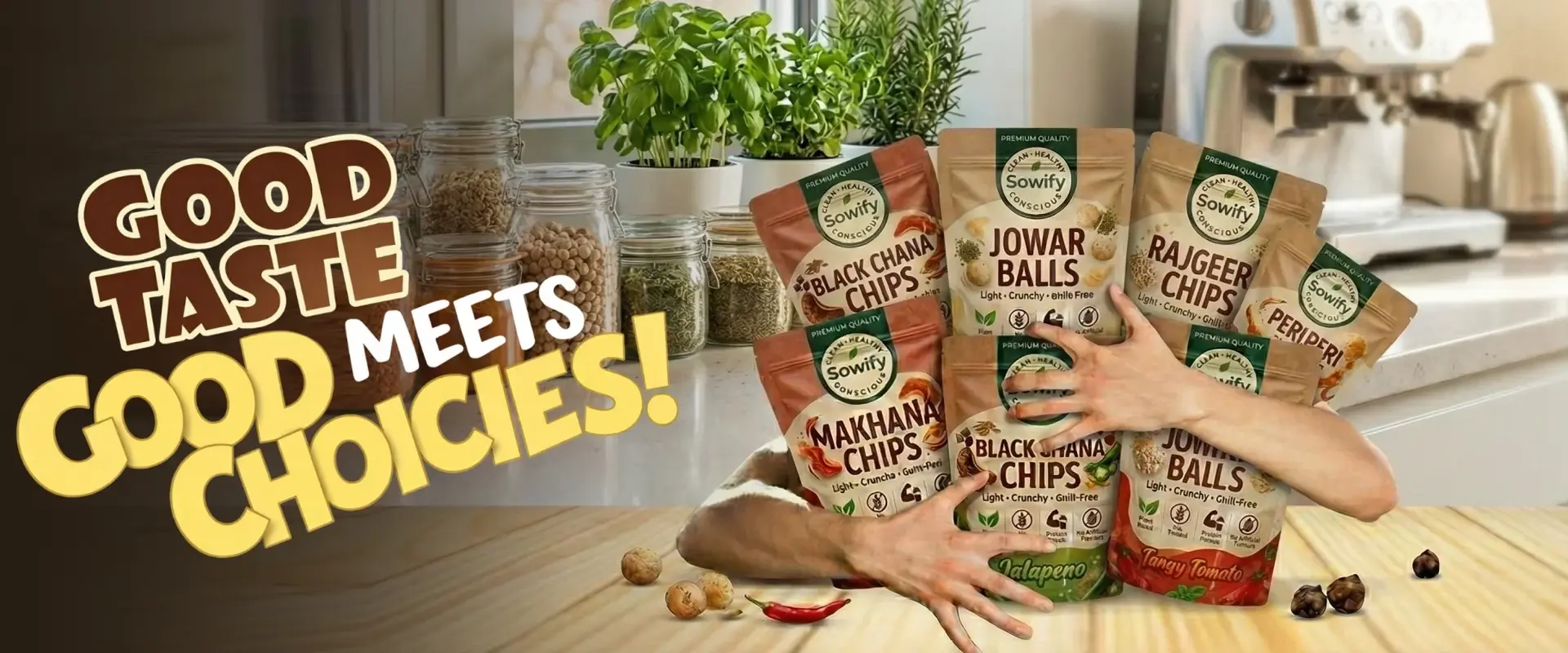 Sowify healthy snacks — Good Taste Meets Good Choices